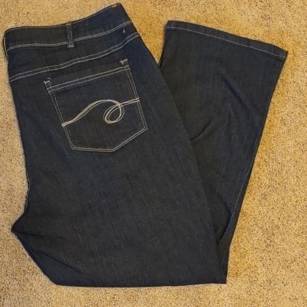 Plus size Lee riders jeans dark blue wash